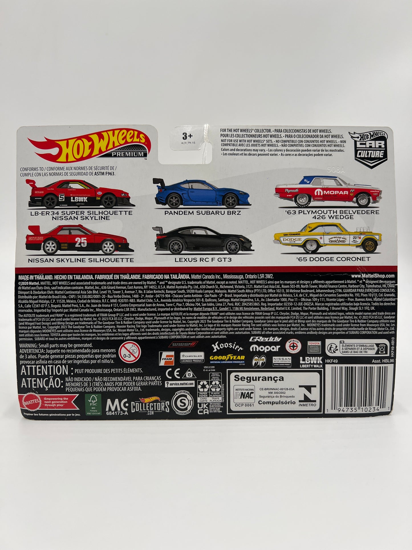 Hot Wheels Premium Target 2 Pack Nissan Skyline Silhouette & LB-ER34 Super Silhouette Nissan Skyline Bad Card