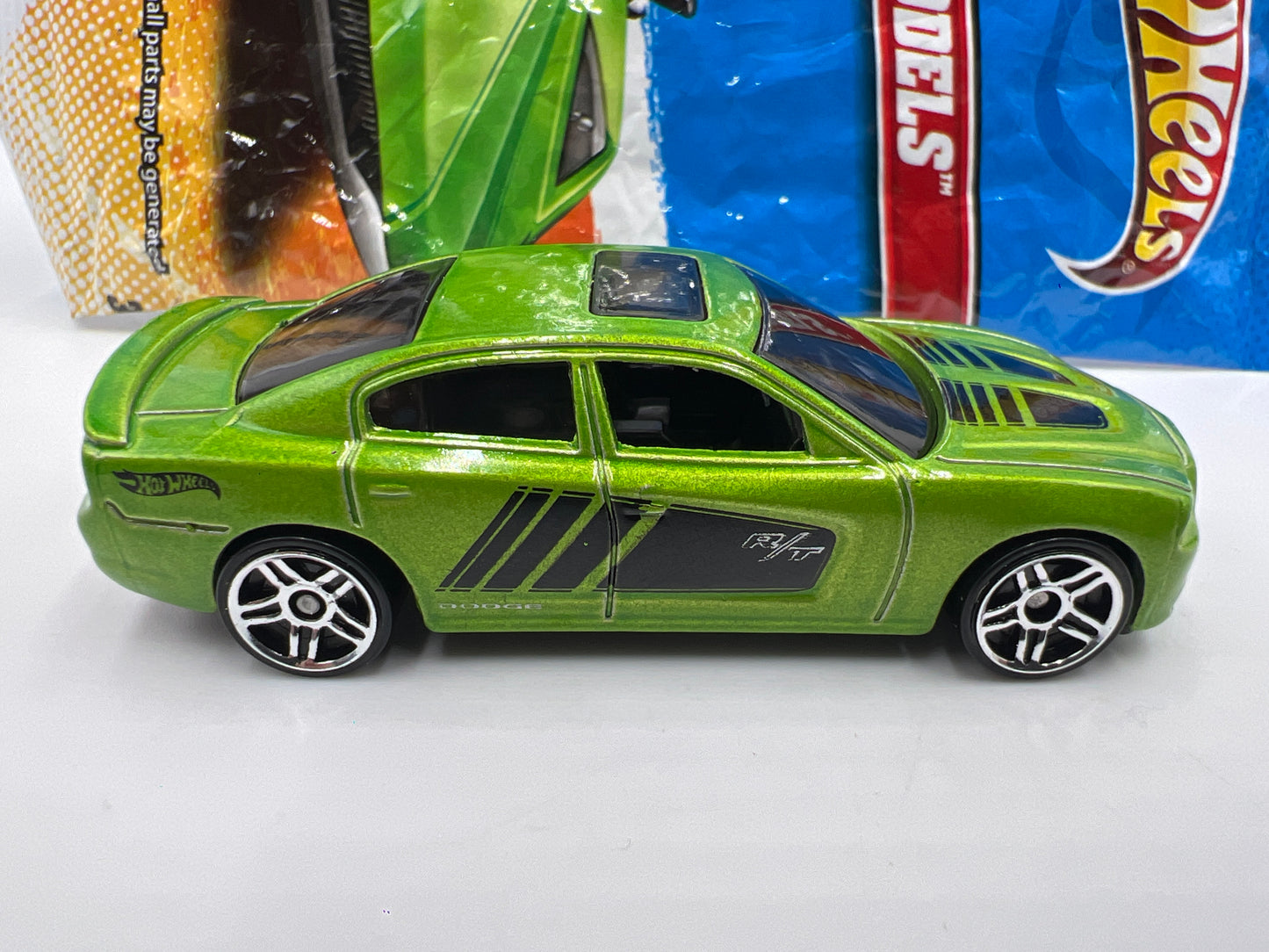 2011 Hot Wheels Mystery Models #5 11 Dodge Charger R/T Green W/Poster