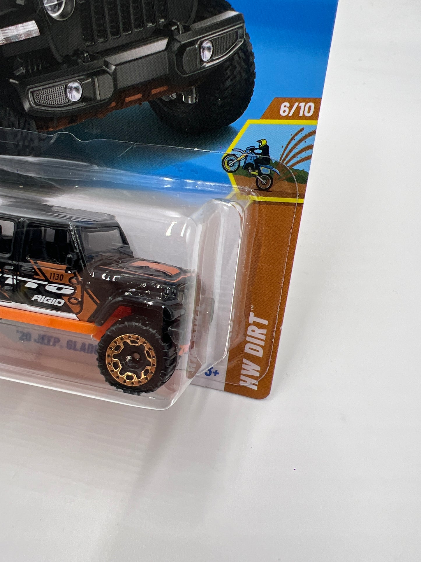 2025 Hot Wheels F Case HW Dirt #130 20 Jeep Gladiator Black Nitto 45B