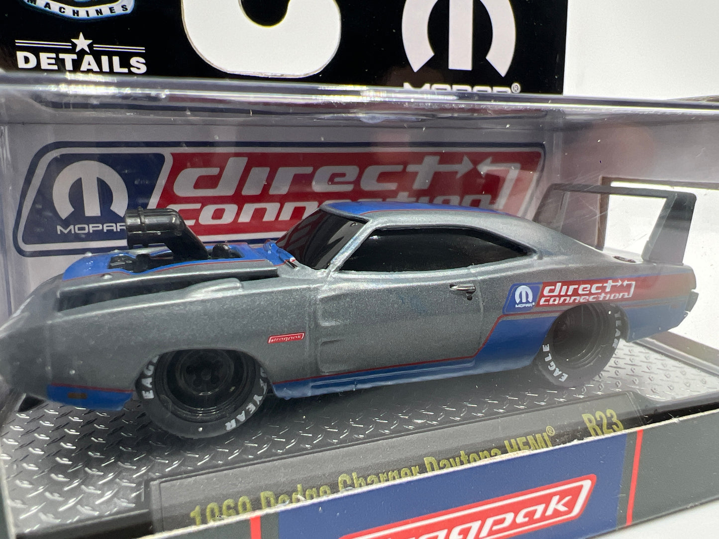 M2 Machines Ground Pounders 1969 Dodge Charger Daytona Hemi Gray R23
