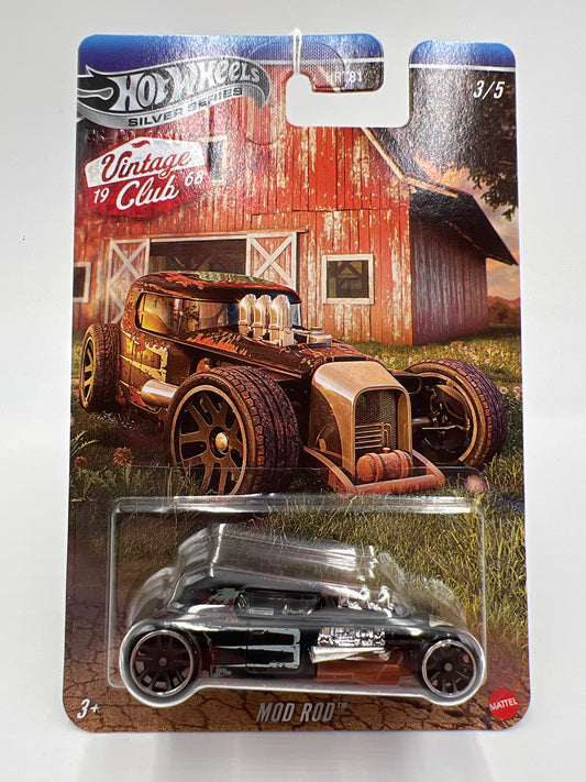 2025 Hot Wheels Silver Series Vintage Club Grand Prix #3 Mod Rod Black 157E