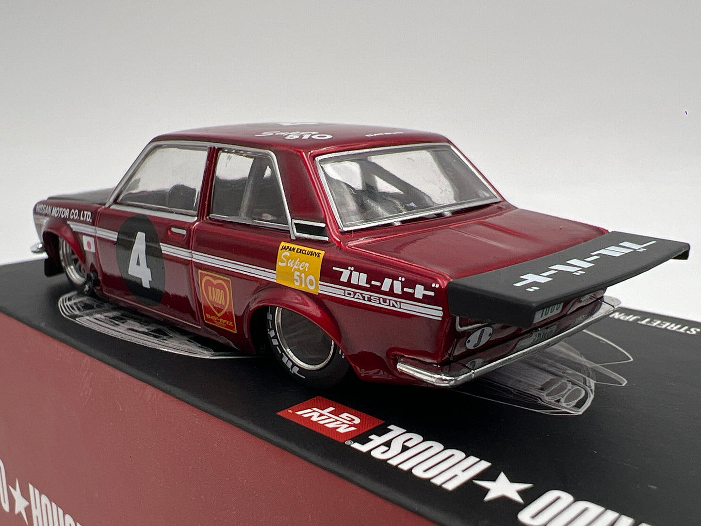 Mini GT Kaido House #087 Datsun 510 Pro Street JPN V1 Red