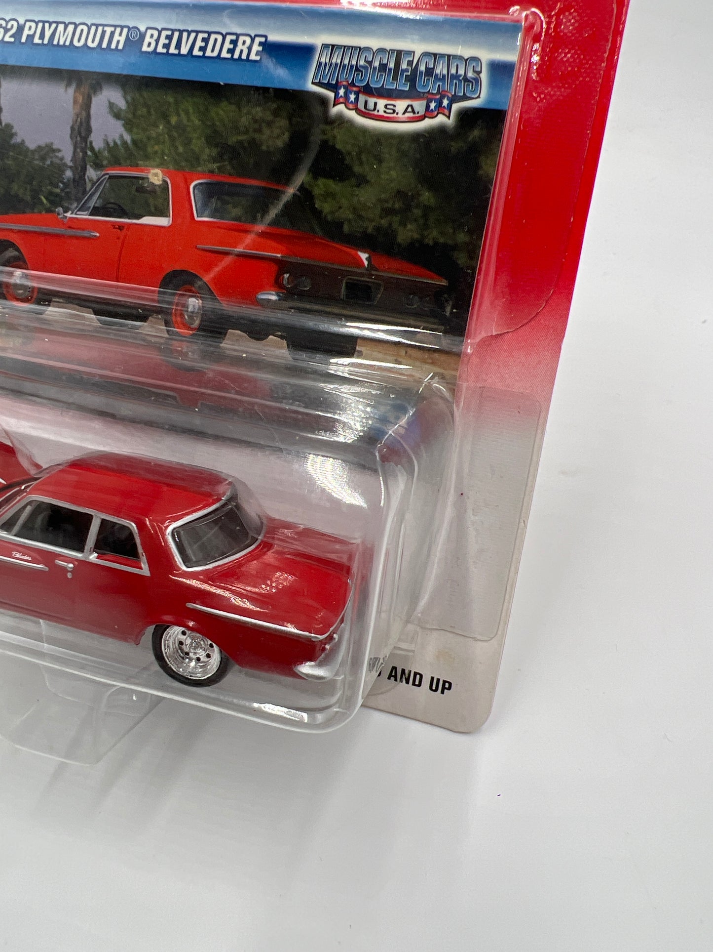 Johnny Lightning Muscle Cars USA #8 1962 Plymouth Belvedere Red 219A