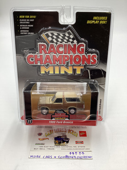 2016 Racing Champions Mint #11 1980 Ford Bronco Tan/Brown SR