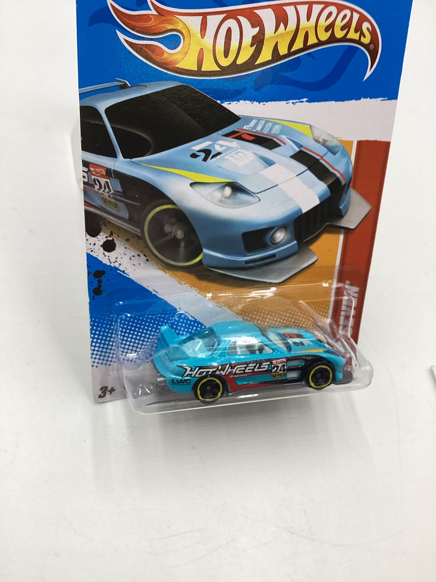 2012 Hot Wheels Thrill Racers Race Course #185 24/Seven Light Blue 68B