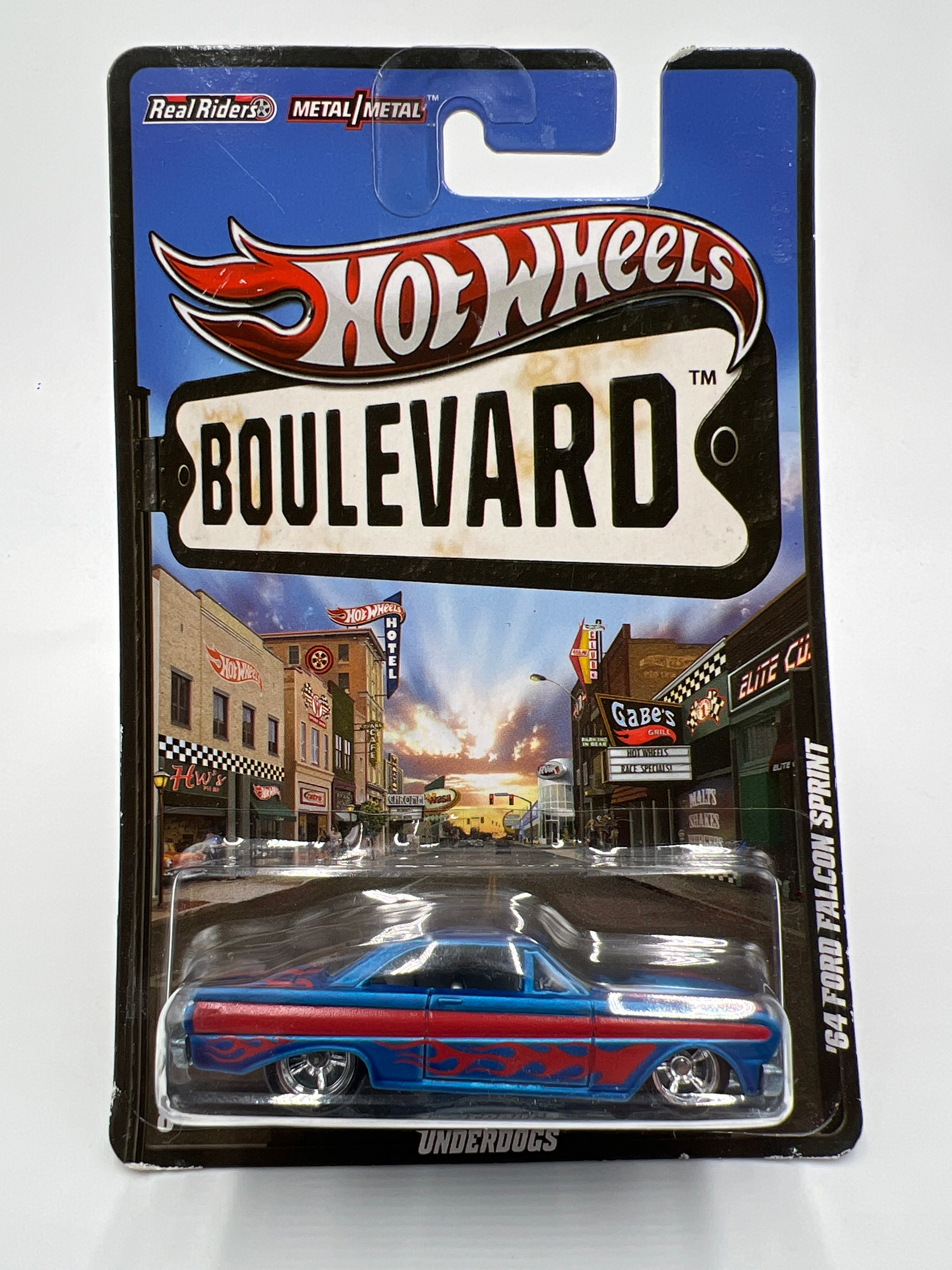 Hot Wheels Boulevard Underdogs 64 Ford Falcon Sprint Blue W