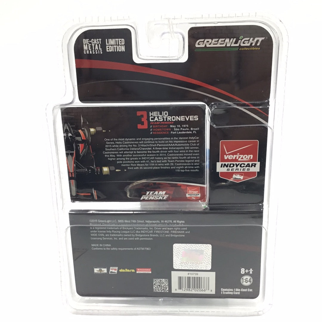 Greenlight Izod IndyCar Series #3 Helio Castroneves Hitachi 1/64