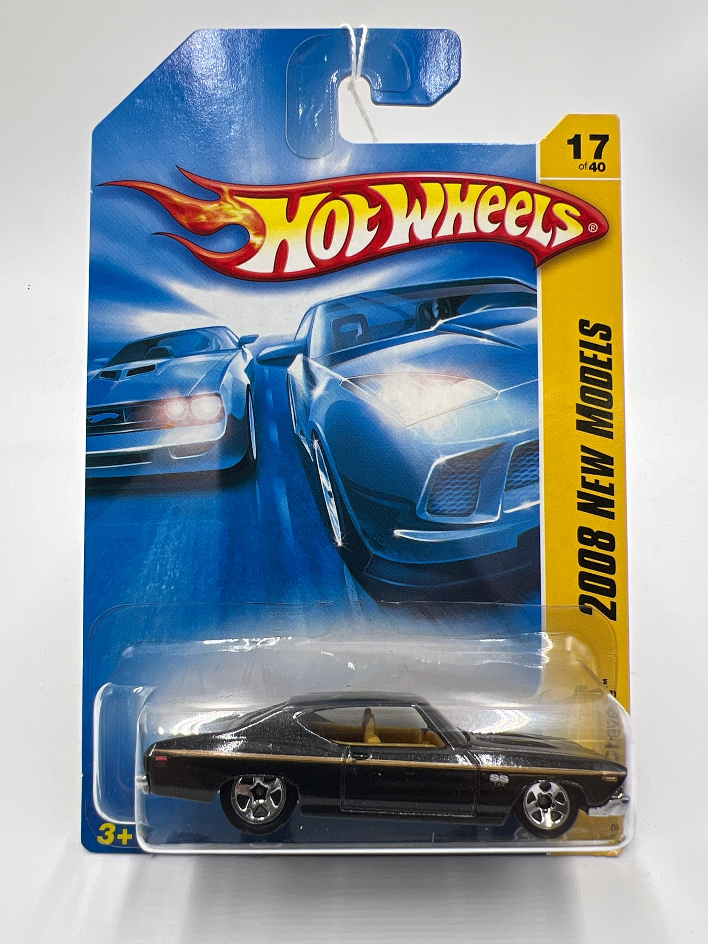 2008 Hot Wheels New Models #17 69 Chevelle Black 5B