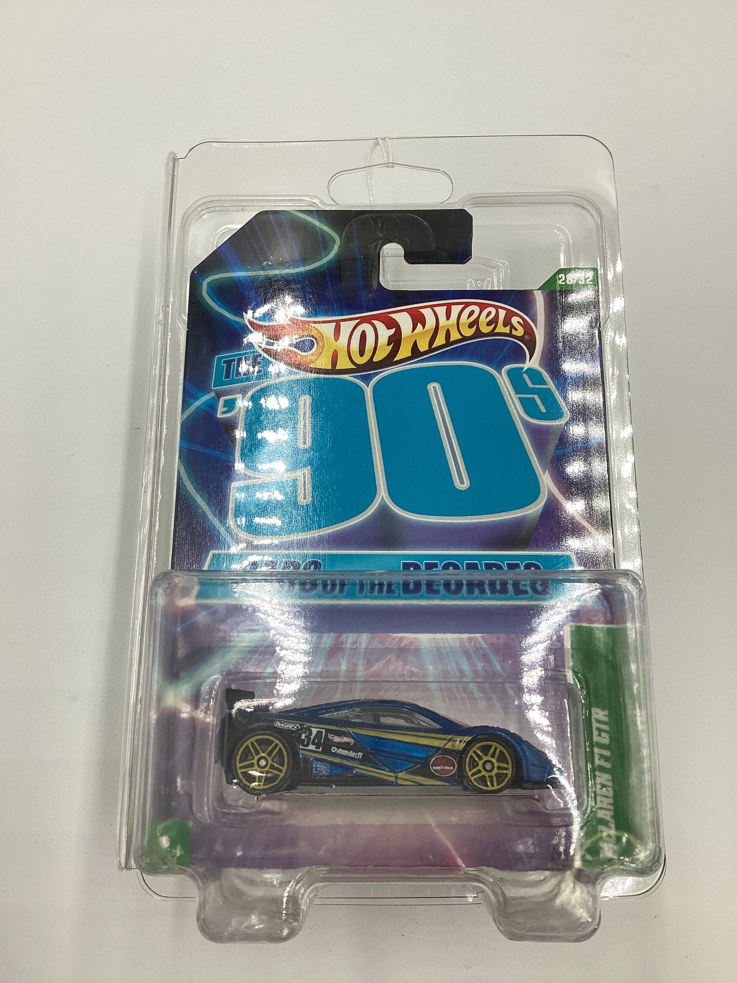 2011 Hot Wheels Cars of the Decades The 90s #28 McLaren F1 GTR Blue