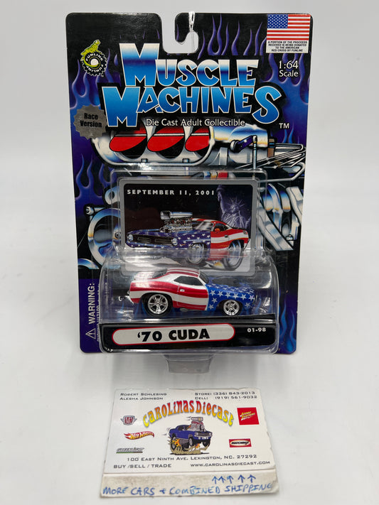 Muscle Machines September 11th, 2001 70 Cuda American Flag 01-98 CHASE Race Version