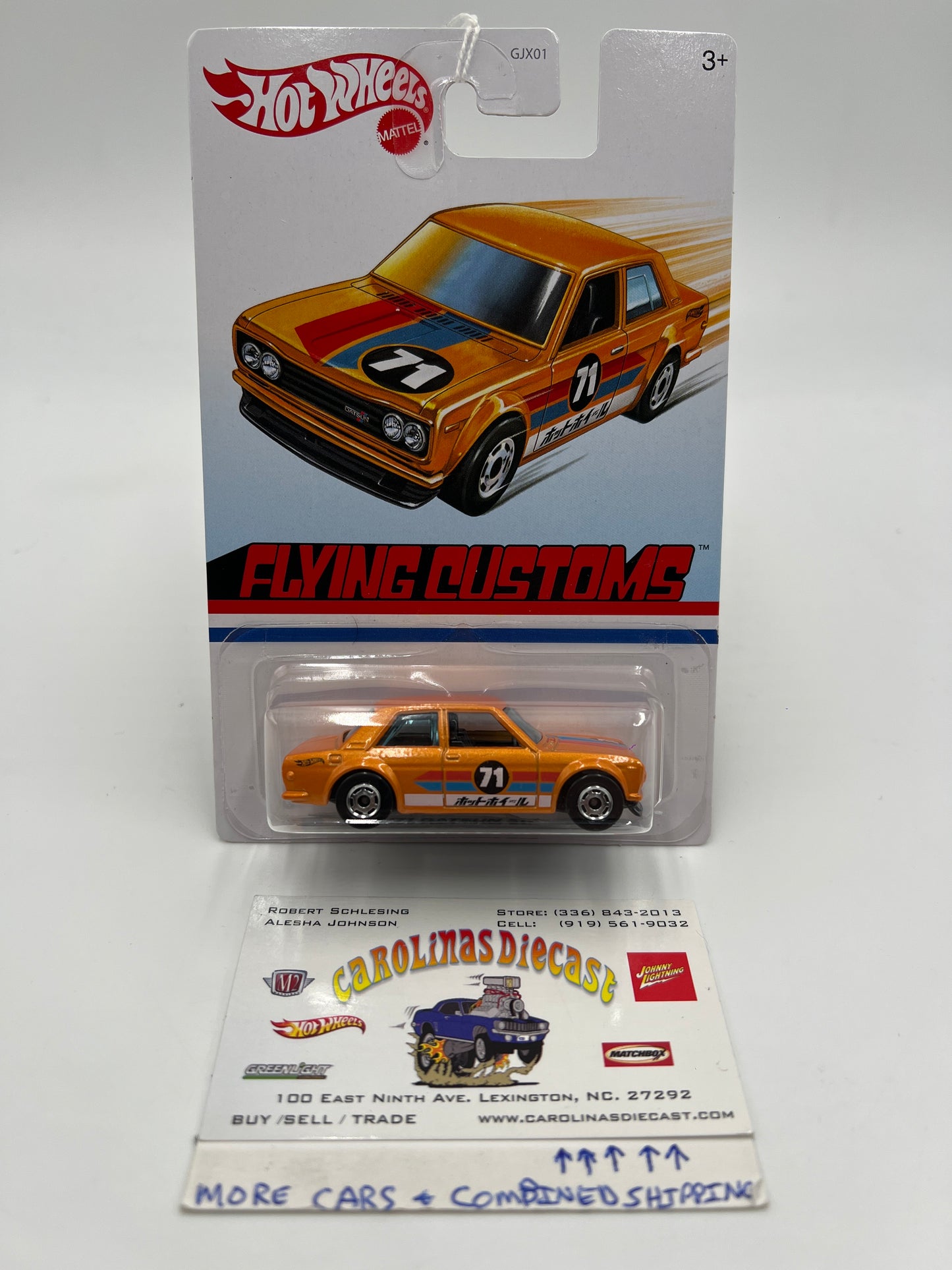 Hot Wheels Target Exclusive Flying Customs 71 Datsun 510 Orange 154A