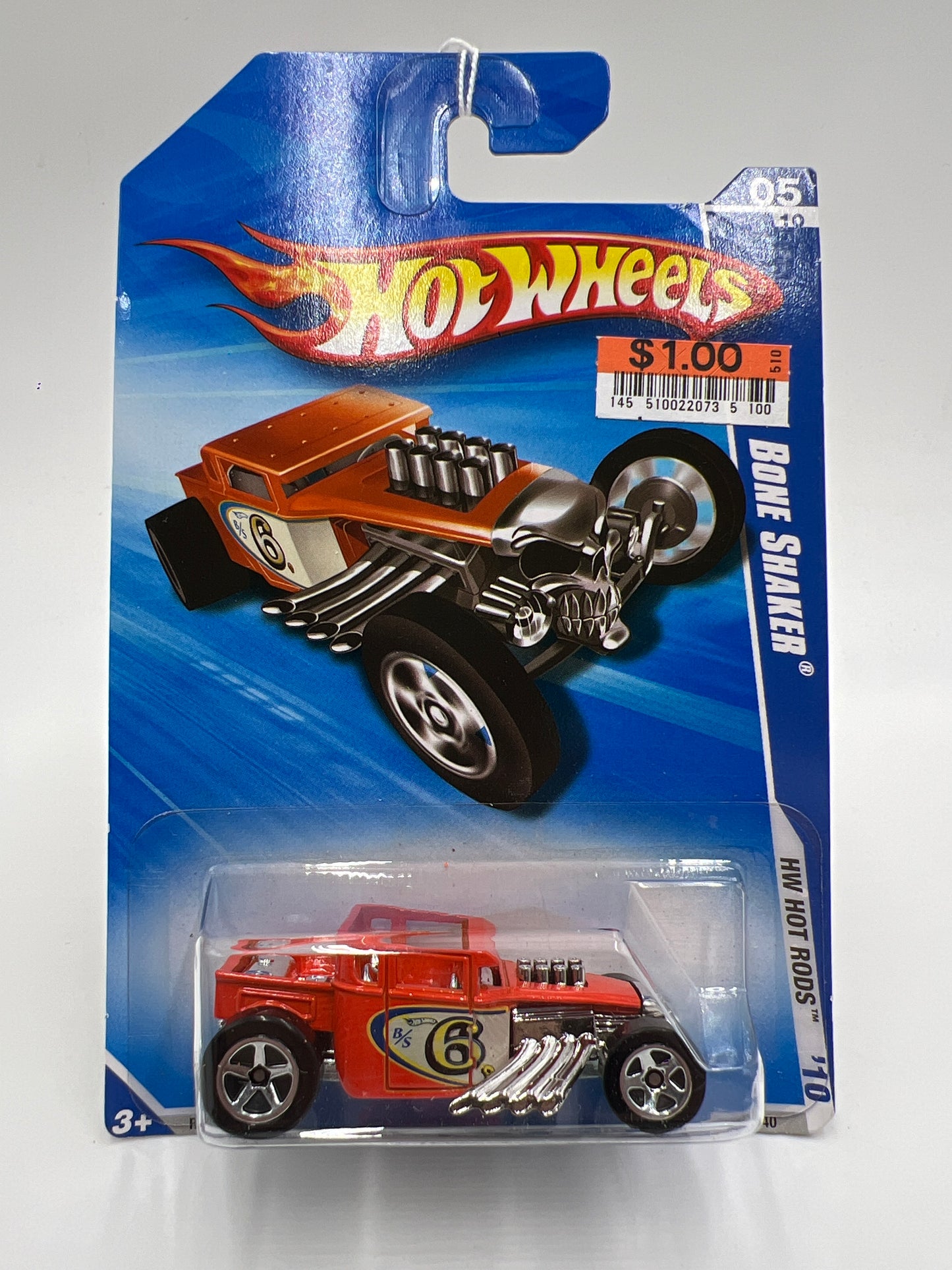 2010 Hot Wheels Hot Rods #143 Bone Shaker Orange 60A