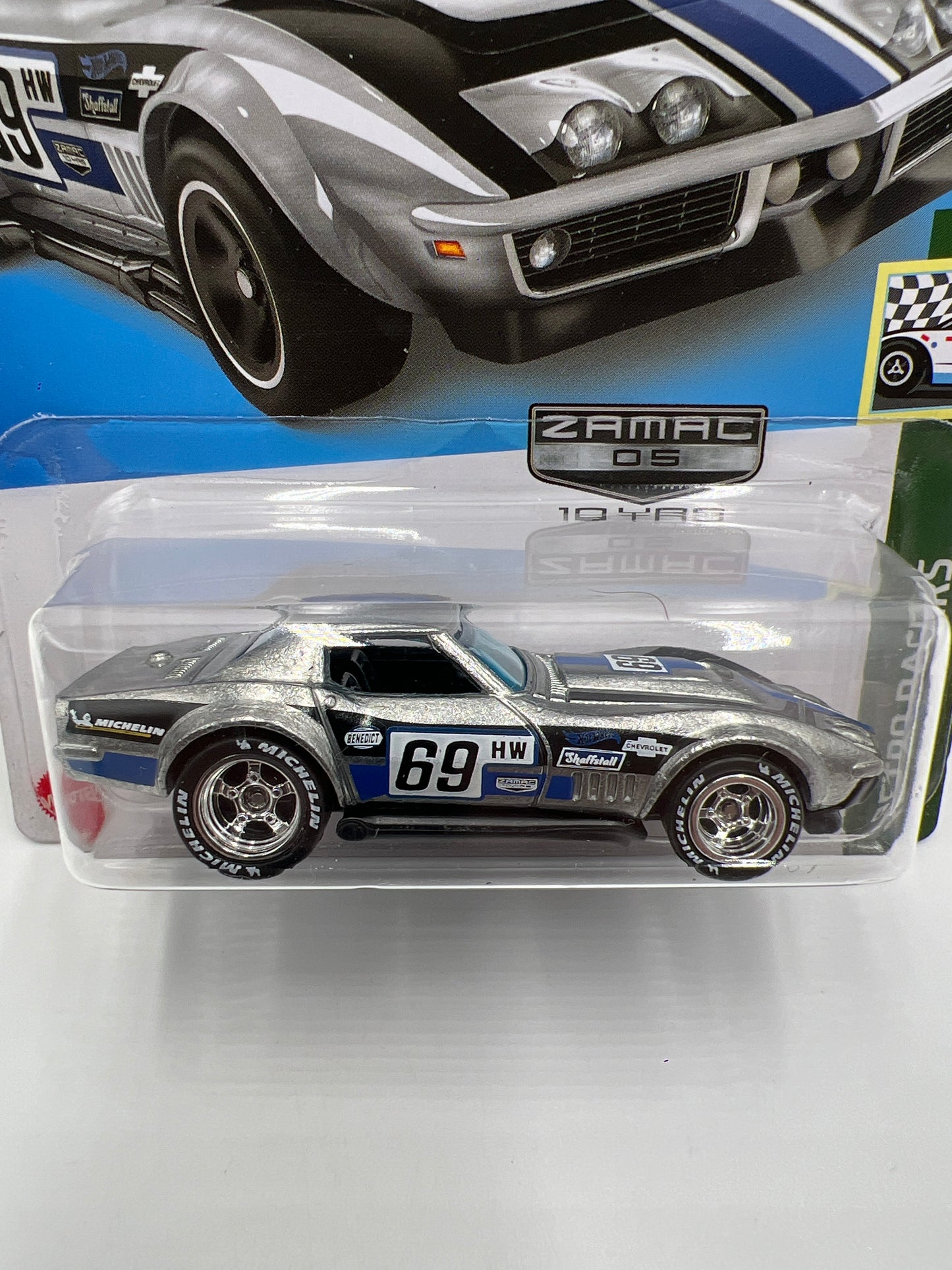 Hot Wheels 69 Copo Corvette Walmart Exclusive Zamac Wheel Swap Custom On Card W/Protector SR