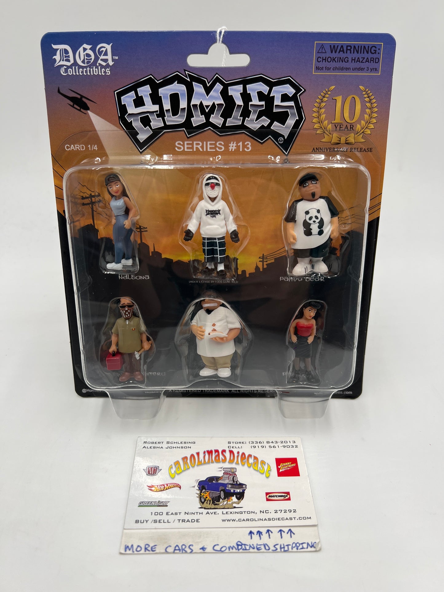 DGA Collectibles Homies 10 Year Anniversary Release Series #13 Card 1/4 223A