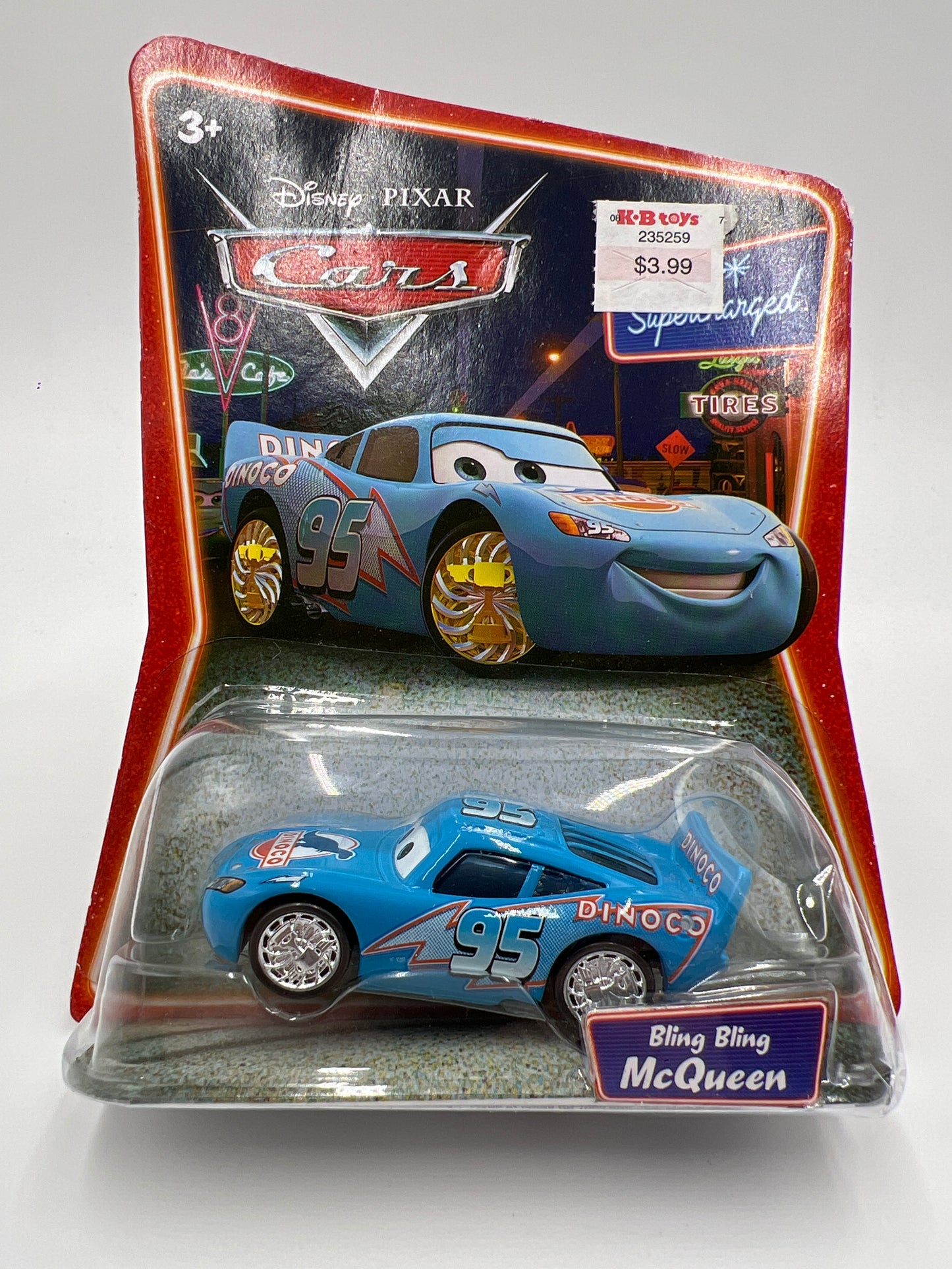 Disney Pixar Cars Supercharged Bling Bling McQueen Blue 137C