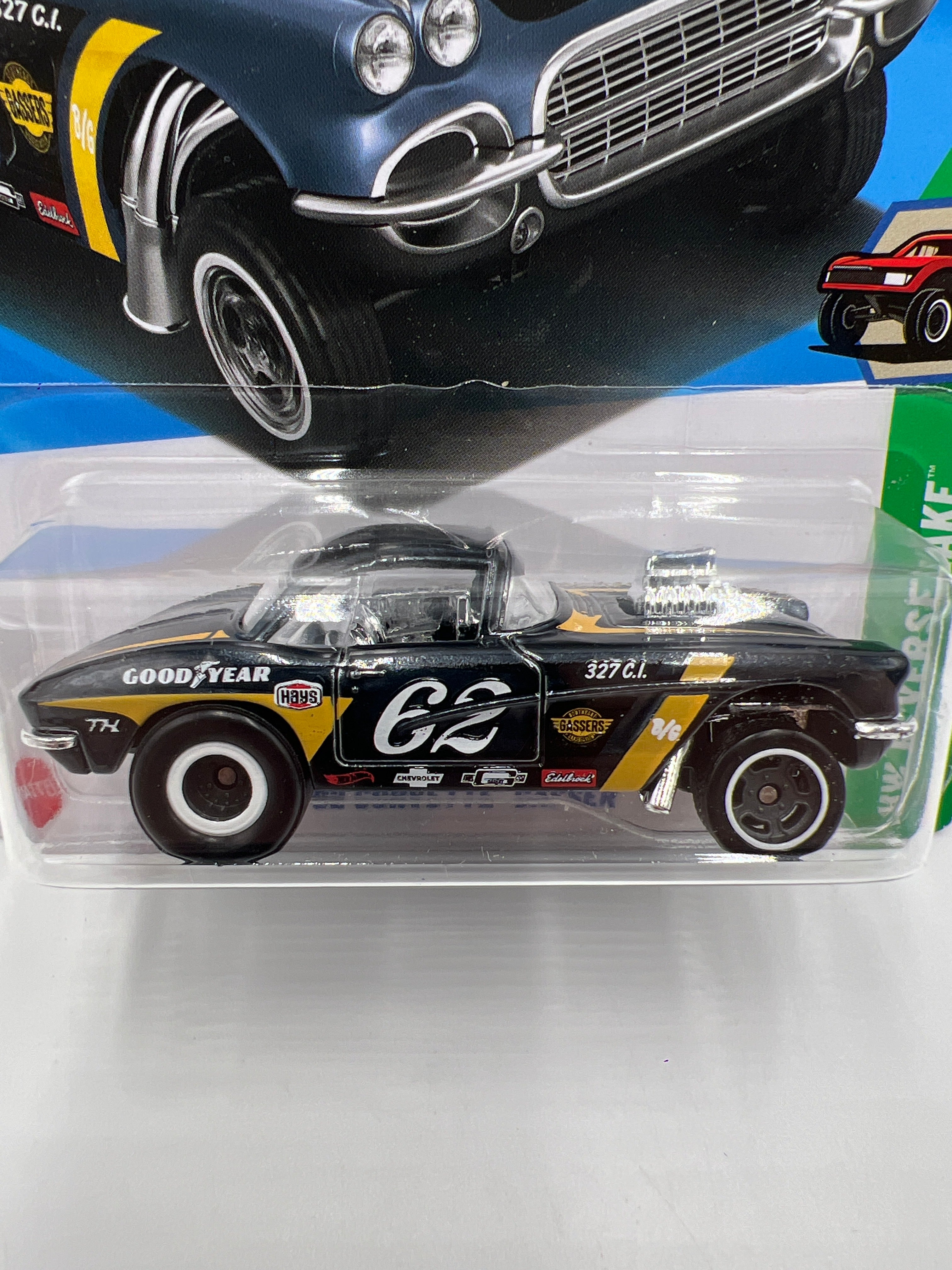 2025 Hot Wheels J Case Super Treasure Hunt #182 62 Corvette Gasser
