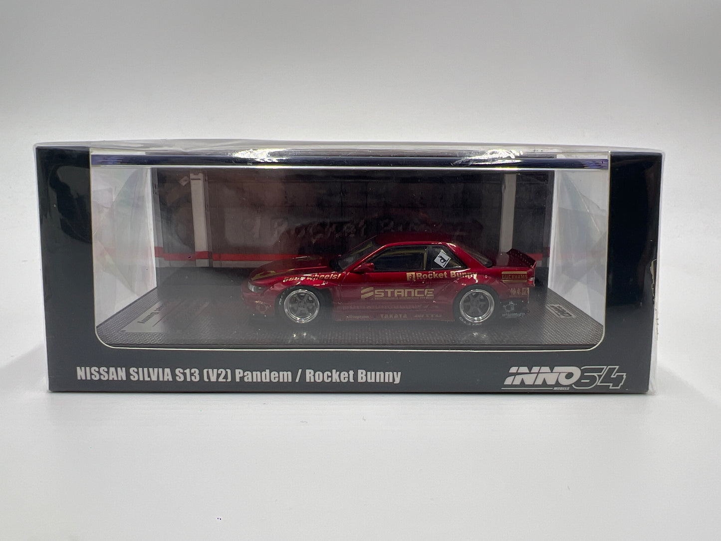 Inno64 1:64 Pandem/Rocket Bunny Nissan Silvia S13 V2 Red Sealed