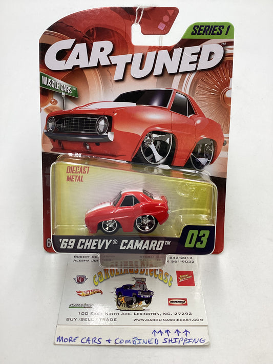 2024 Car Tuned Series 1 #3 69 Chevy Camaro Red 185A