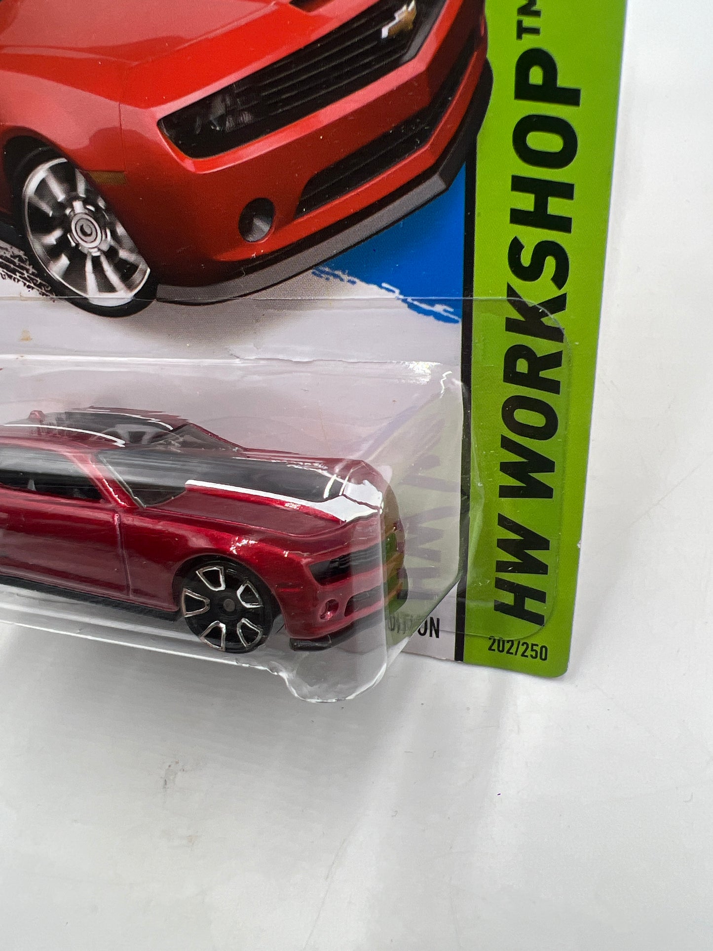 2014 Hot Wheels Workshop #202 2013 Hot Wheels Chevy Camaro Special Edition Red 13E