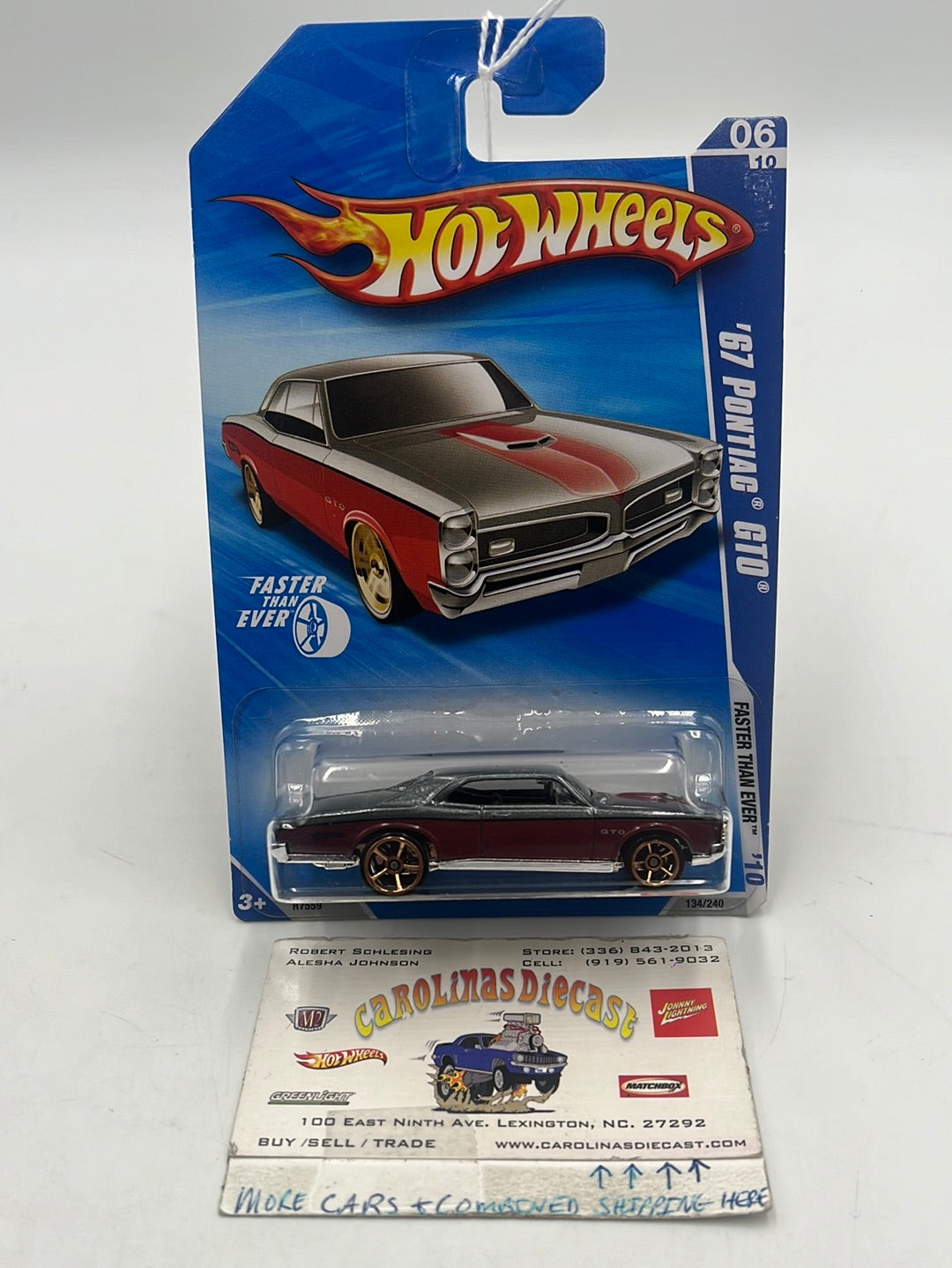 2010 Hot Wheels Faster Than Ever ‘67 Pontiac GTO 134/240 60F