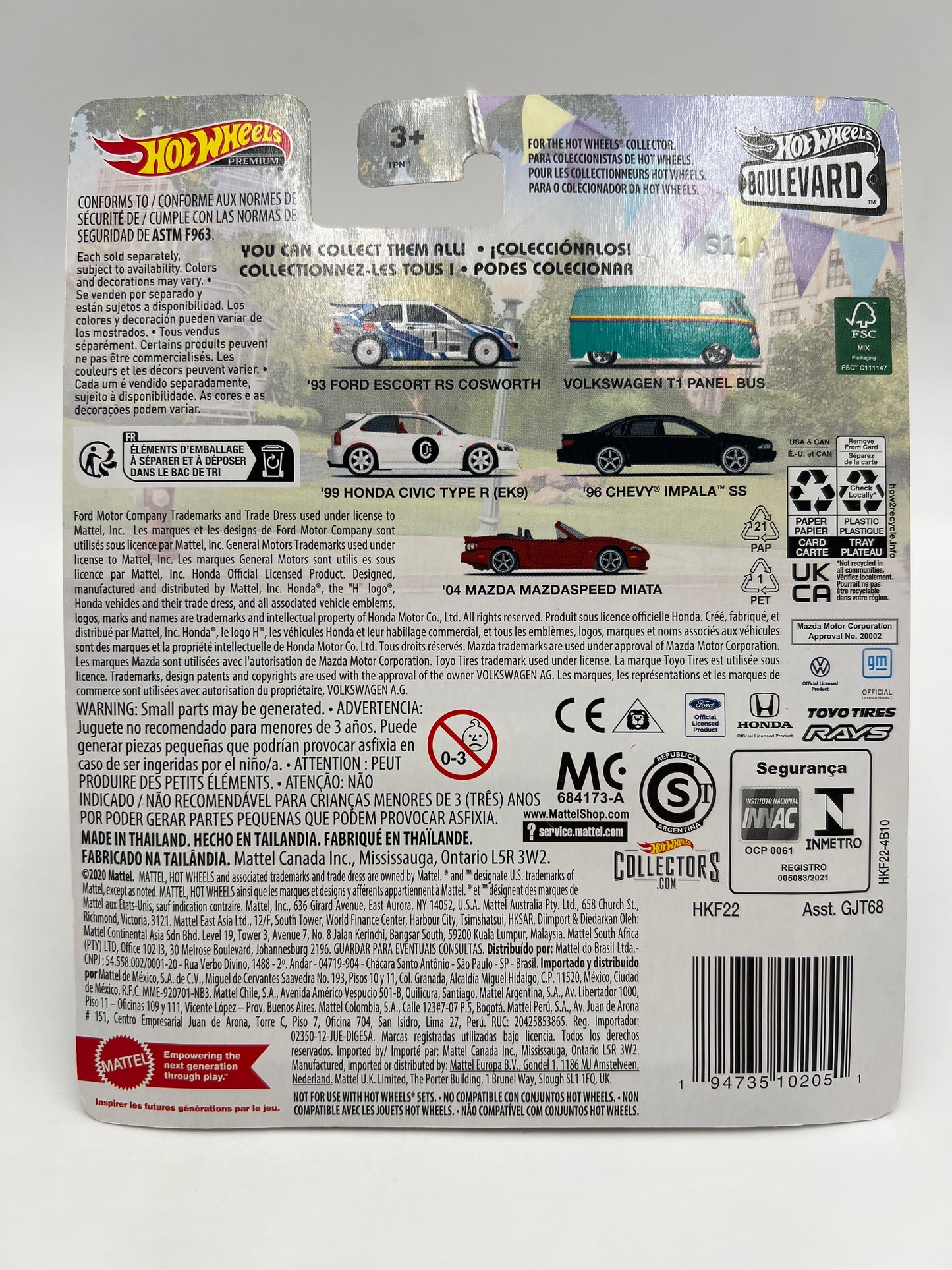 Hot Wheels Premium Boulevard #75 04 Mazda Mazdaspeed Miata Red 263B