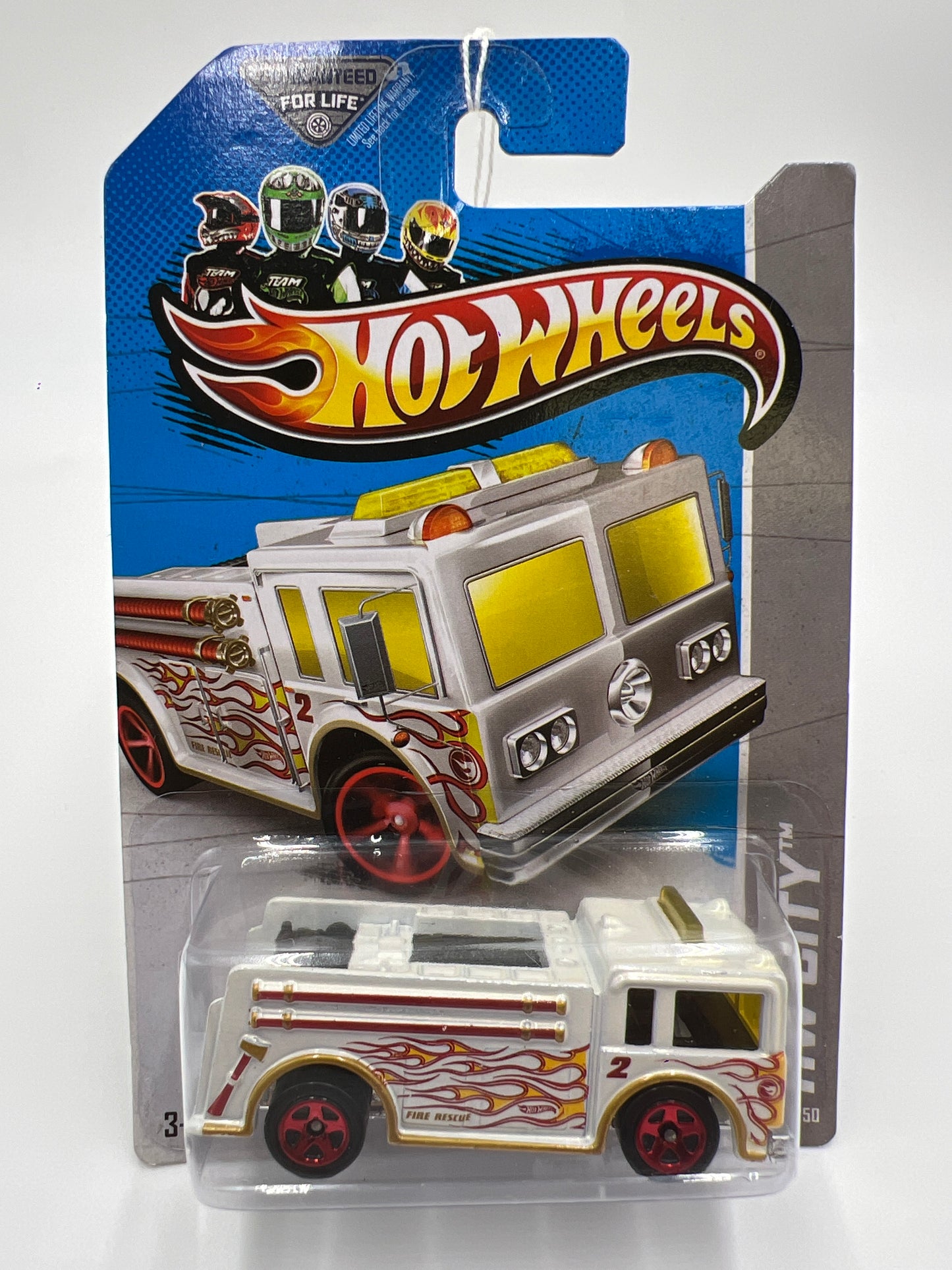 2013 Hot Wheels Treasure Hunt #19 Fire Eater White