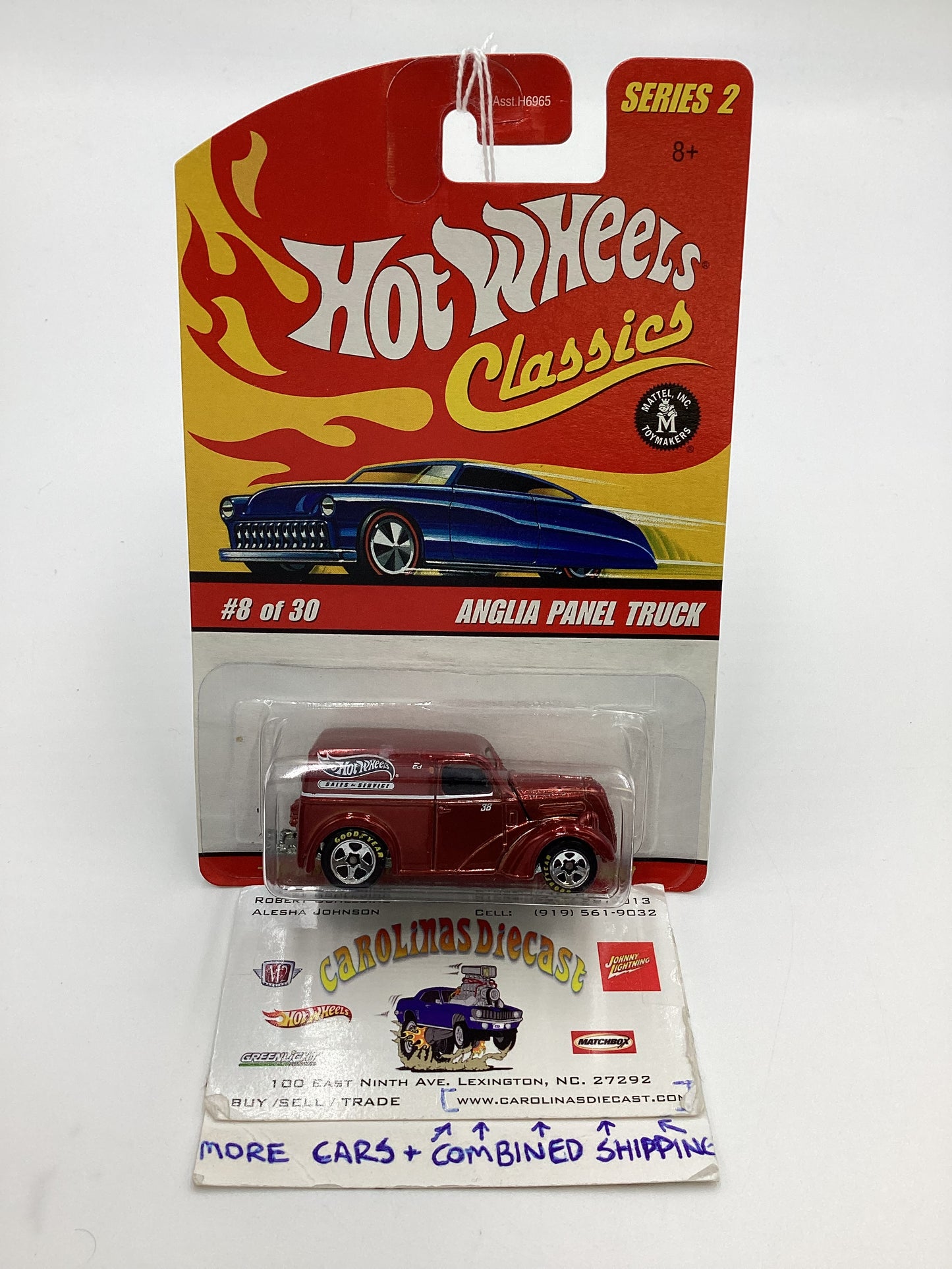 Hot wheels Classics Series 2 #8 Anglia Panel Truck Red SR