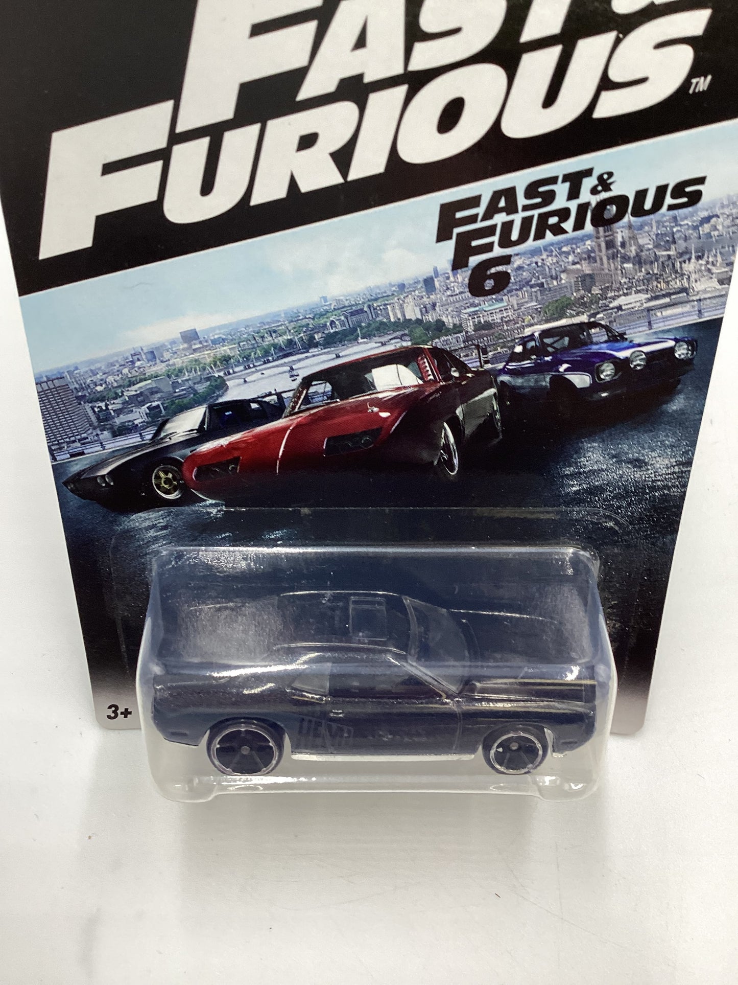 2016 Hot Wheels Fast and Furious 6 #6 08 Dodge Challenger SRT8 Black 70H