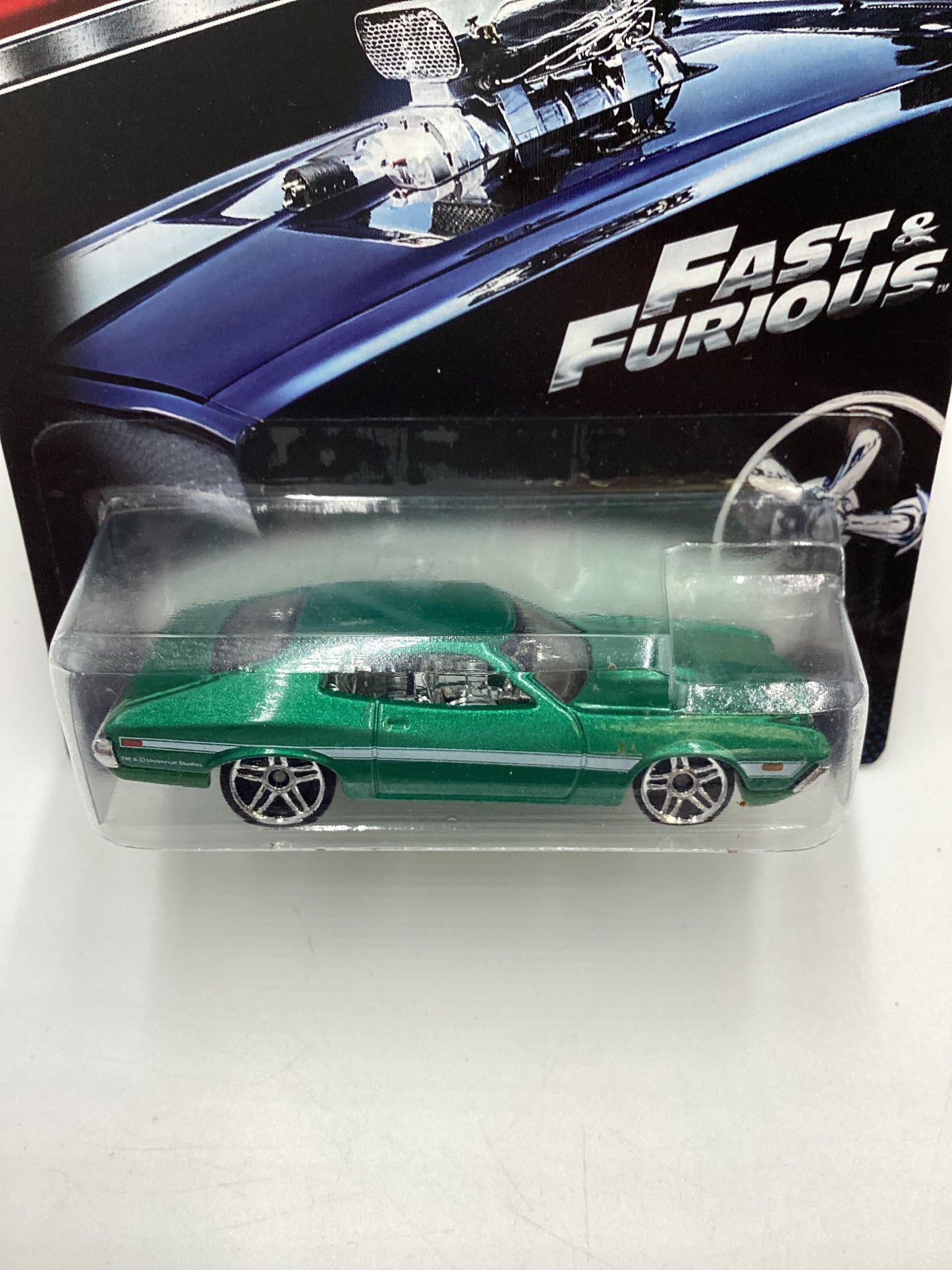 2015 Hot Wheels Fast & Furious #4 72 Ford Grand Torino Sport Green 69D