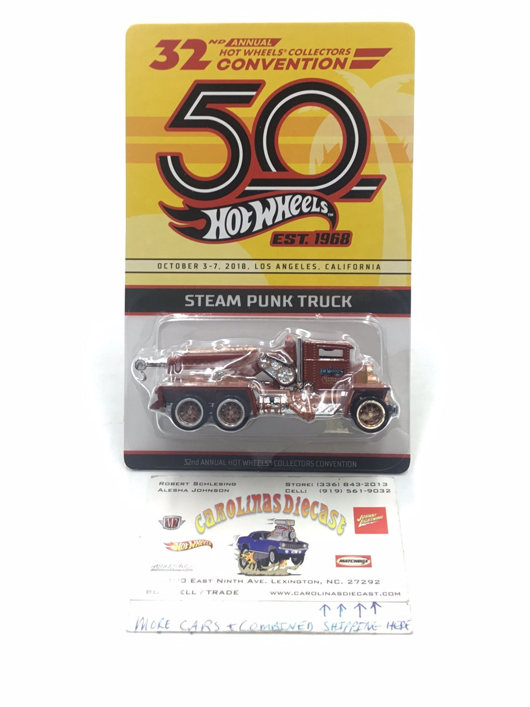 Hot wheels 32nd annual collectors Convention Steam Punk Truck 1700/4000 VHTF with protector