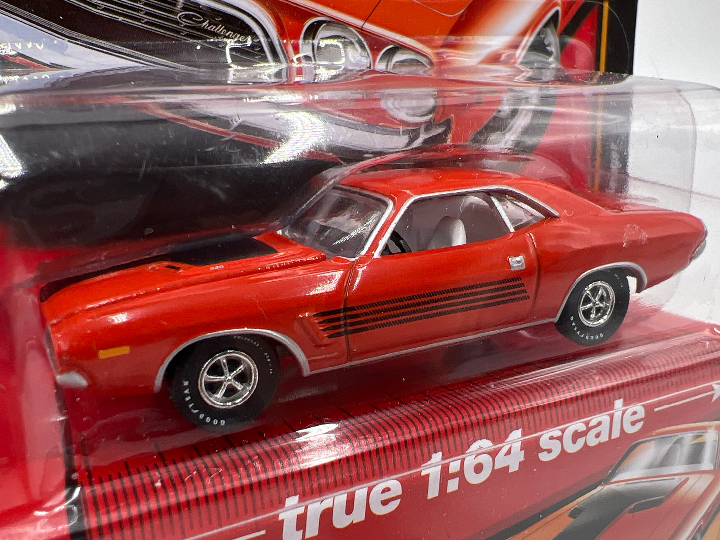 Auto World Vintage Muscle Hobby Exclusive 1/1800 1972 Dodge Challenger Orange