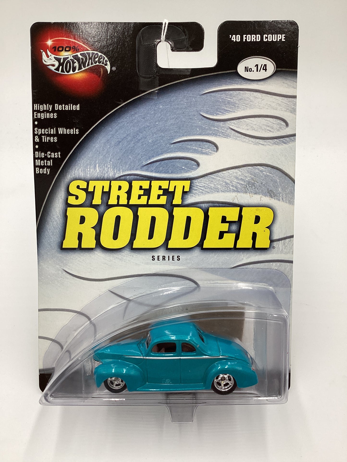 Hot Wheels 100% Street Rodder No. 1/4 40 Ford Coupe Teal 242G