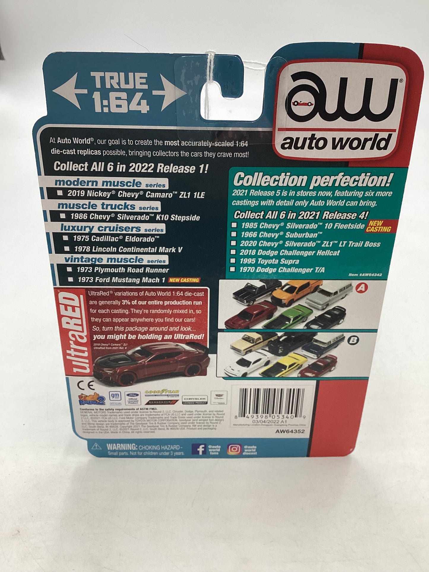 Auto World Muscle Trucks 1986 Chevy Silverado K10 Stepside 185A