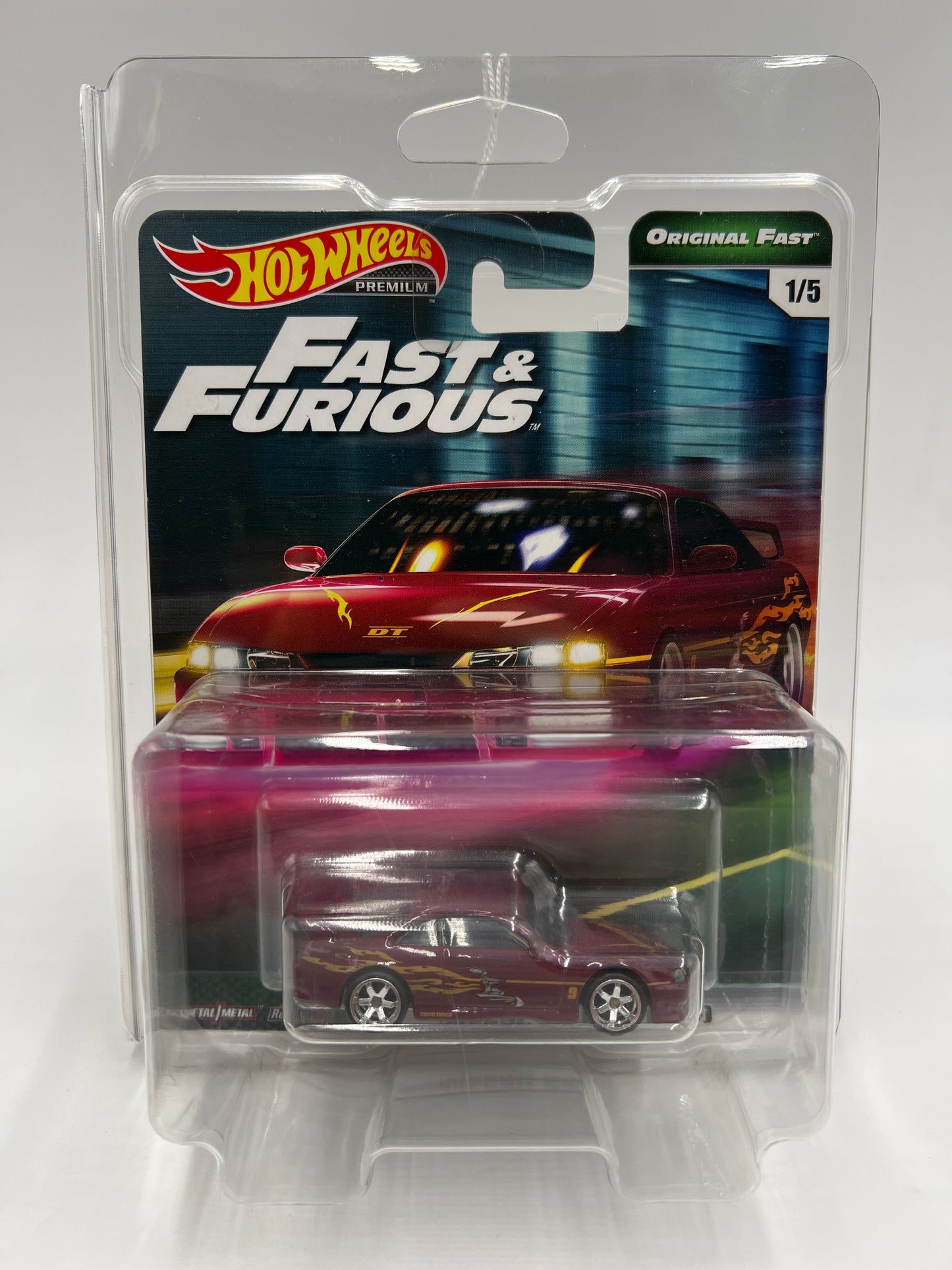 Hot Wheels Premium Fast & Furious Original Fast #1 Nissan 240SX S14 W/Protector