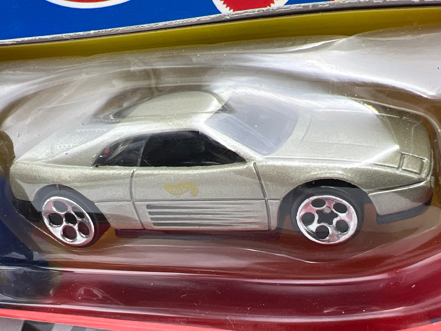 Hot Wheels Pavement Pounders Ferrari 348 Silver W/Raybestos Transporter Truck