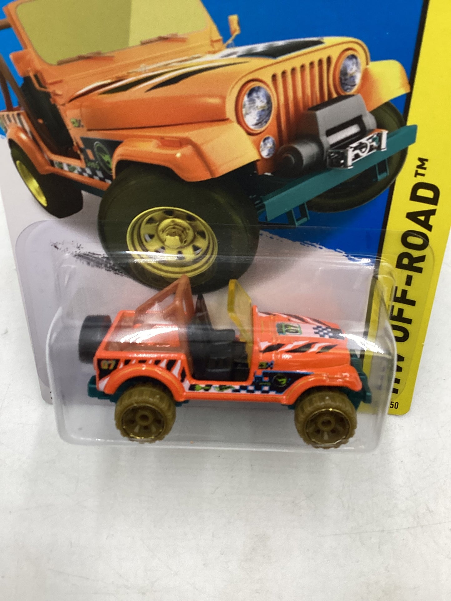 2015 Hot Wheels Treasure Hunt #101 Jeep CJ-7 Orange 277D