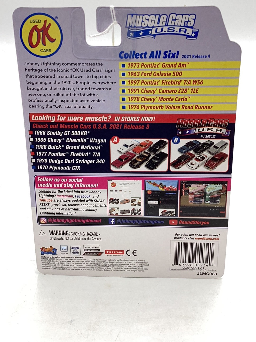 Johnny Lightning Muscle Cars USA 1991 Chevy Camaro Z28 1LE red 230B