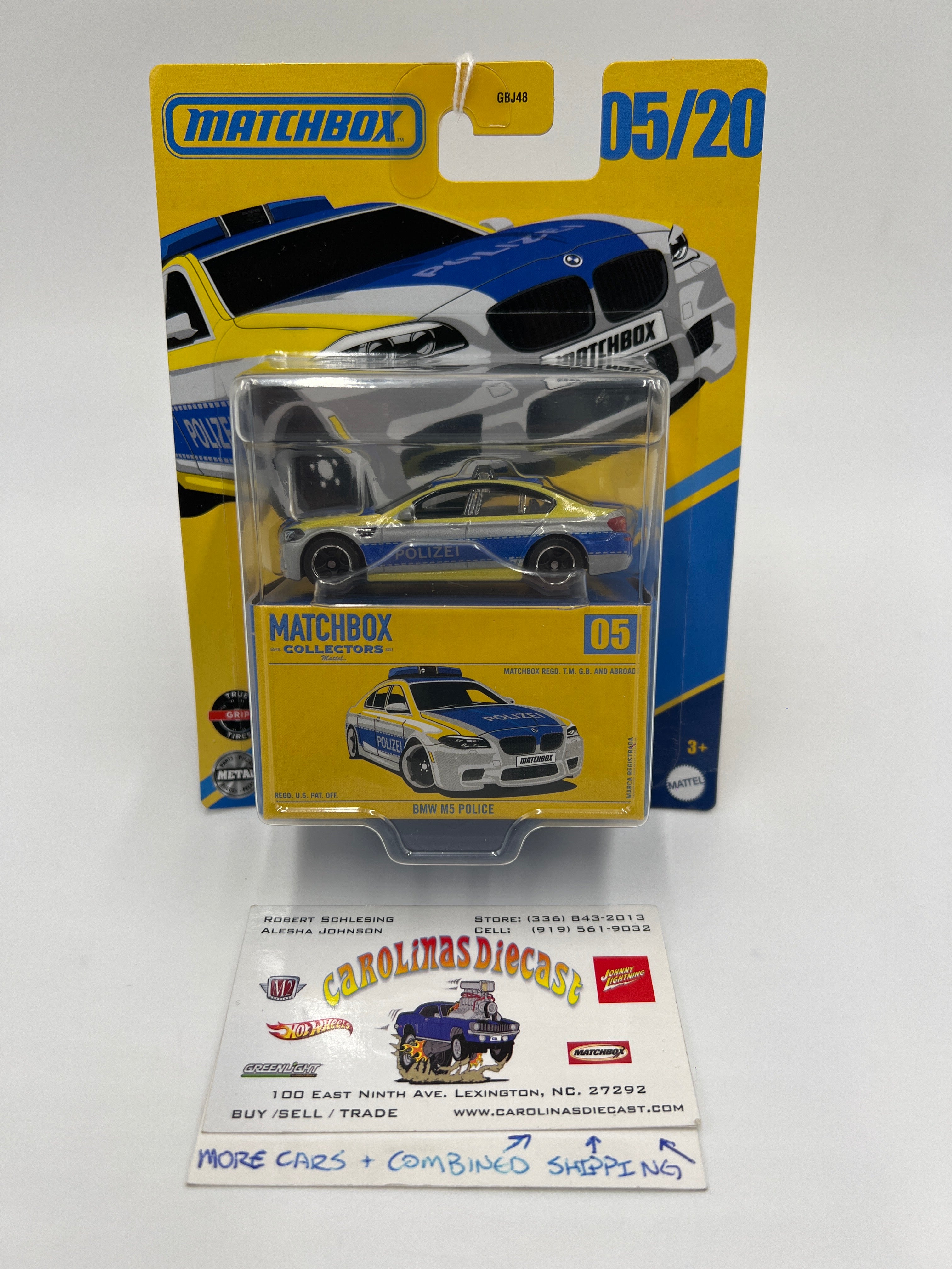2025 Matchbox Collectors #5 BMW M5 Police 170F – carolinasdiecast