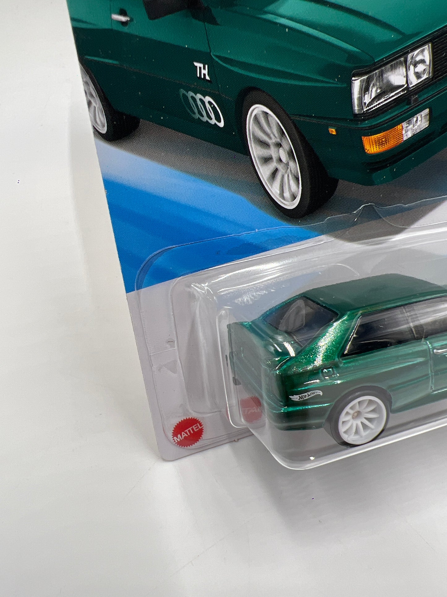 2025 Hot Wheels Factory Sealed Super Treasure Hunt #16 87 Audi Quattro Green W/Protector
