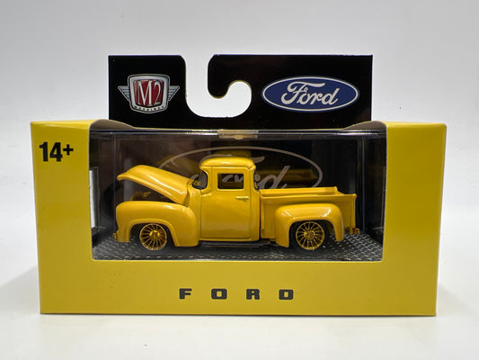 M2 Machines CHASE 1/750 1956 Ford F-100 Truck Custom Yellow R86