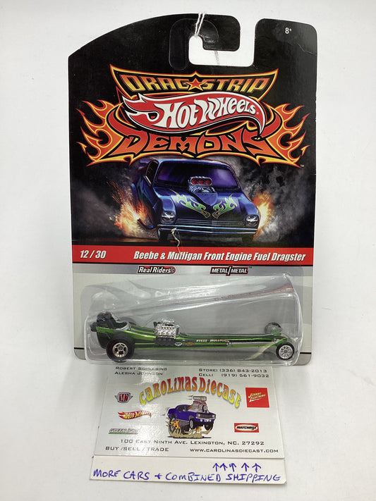 Hot wheels Drag strip demons #12 *Card Damage* Beebe & Mulligan Front engine fuel dragster 268i