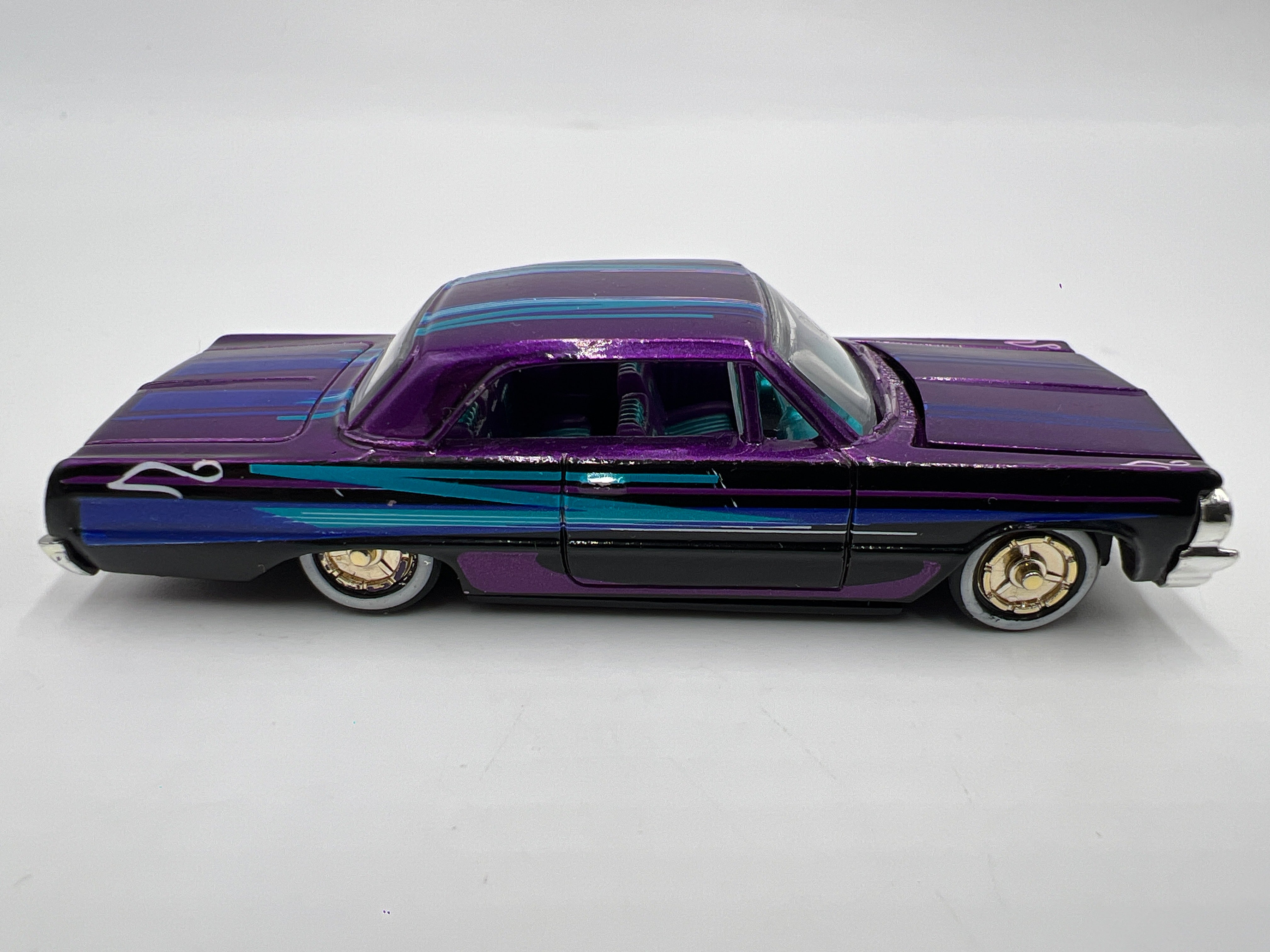 Racing Champions Lowriders 64 Chevy Impala Loose Purple/Blue