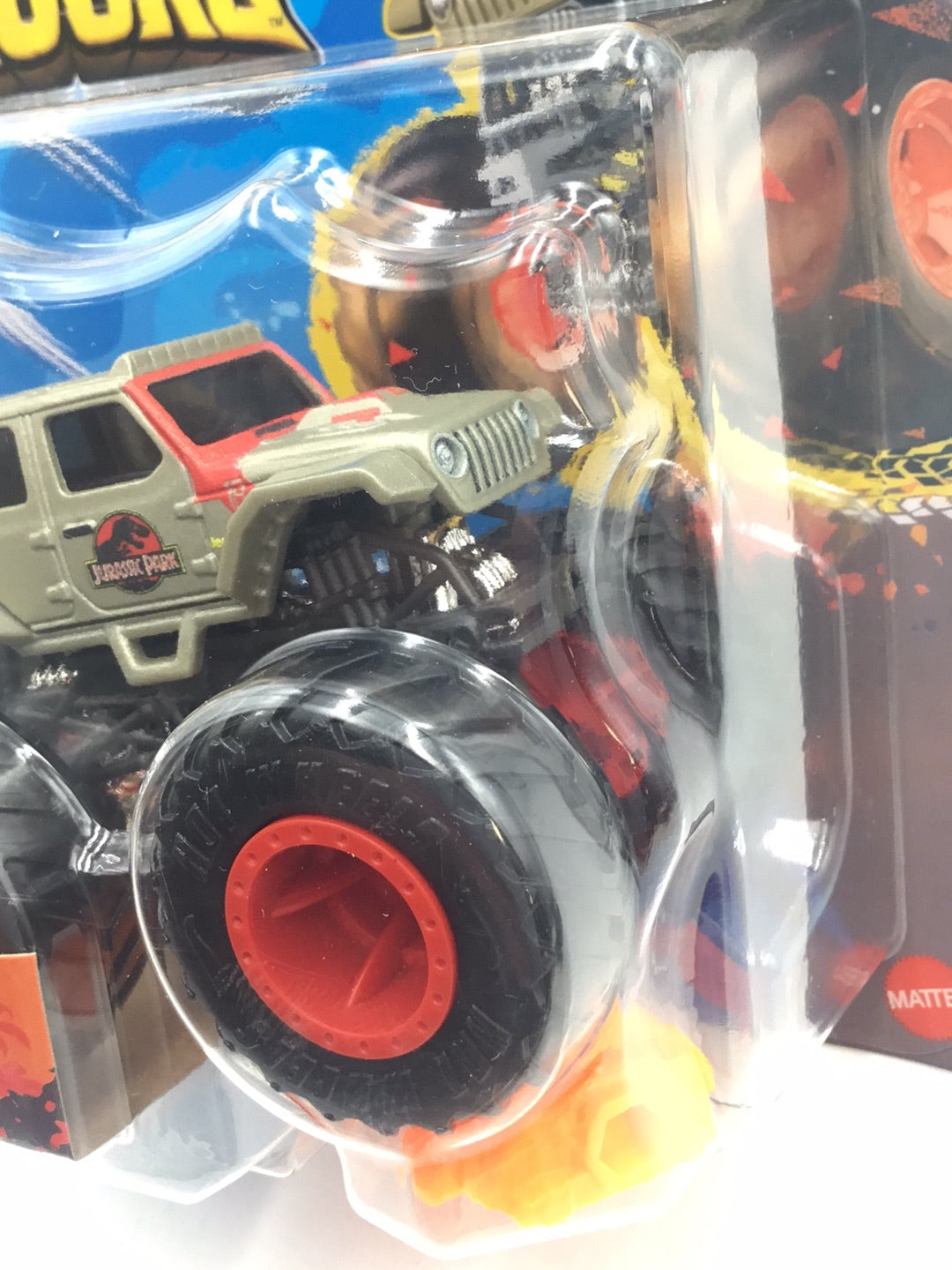 2023 Hot wheels monster Trucks Jurassic Park Jeep Wrangler 6/11 133G