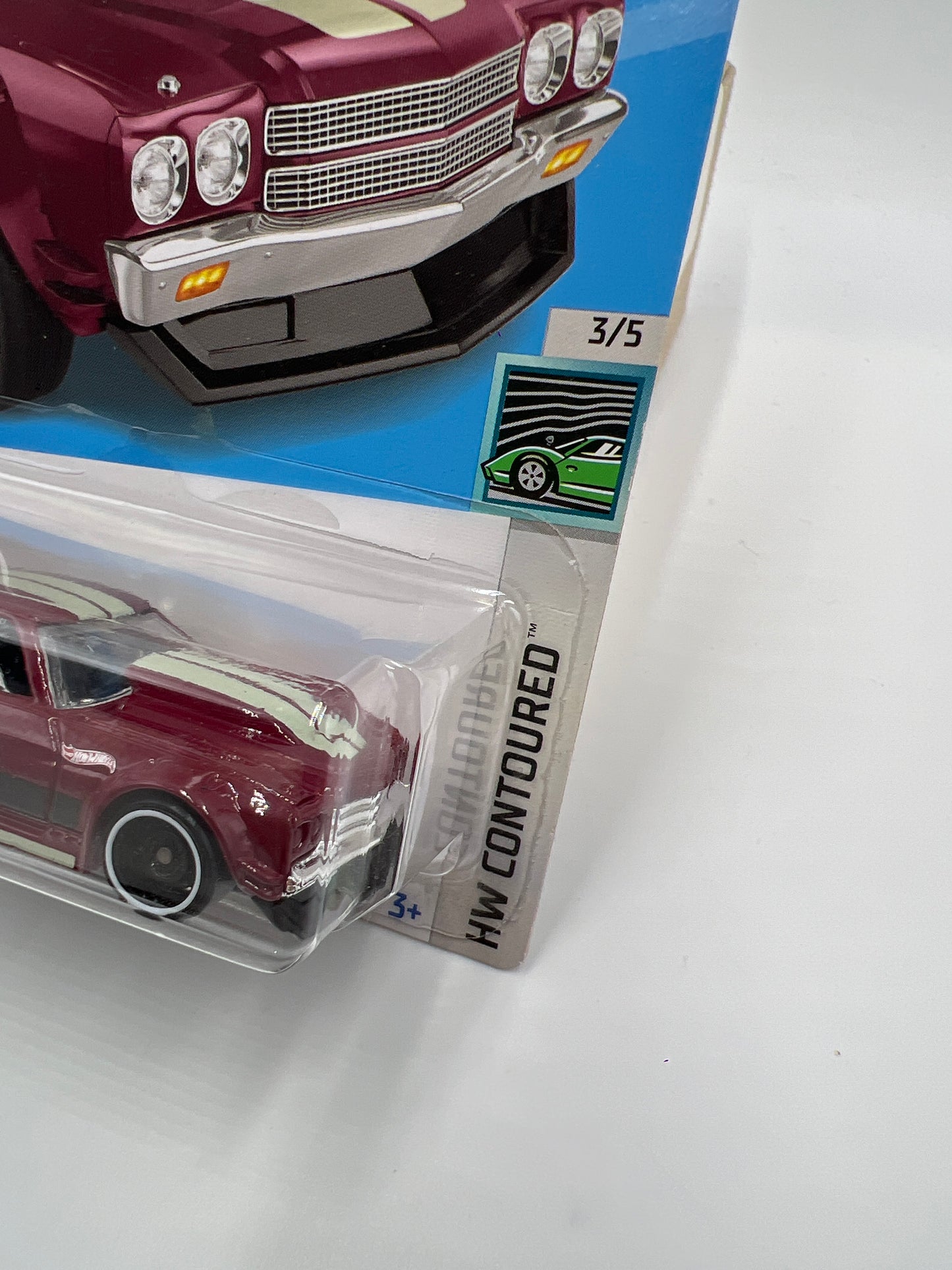 2022 Hot Wheels Contoured #46 70 Chevy Chevelle Burgundy 7F