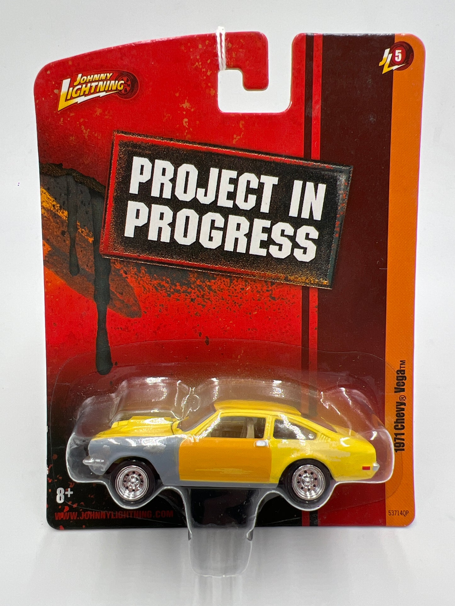 Johnny Lightning Project In Progress Release #5 1971 Chevy Vega Yellow 227F