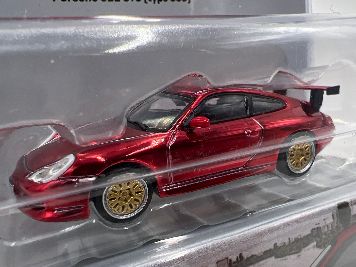 Tarmac Works x IXO Models Mijo Exclusives CHASE Porsche 911 GT3 Type 996 Red Chrome