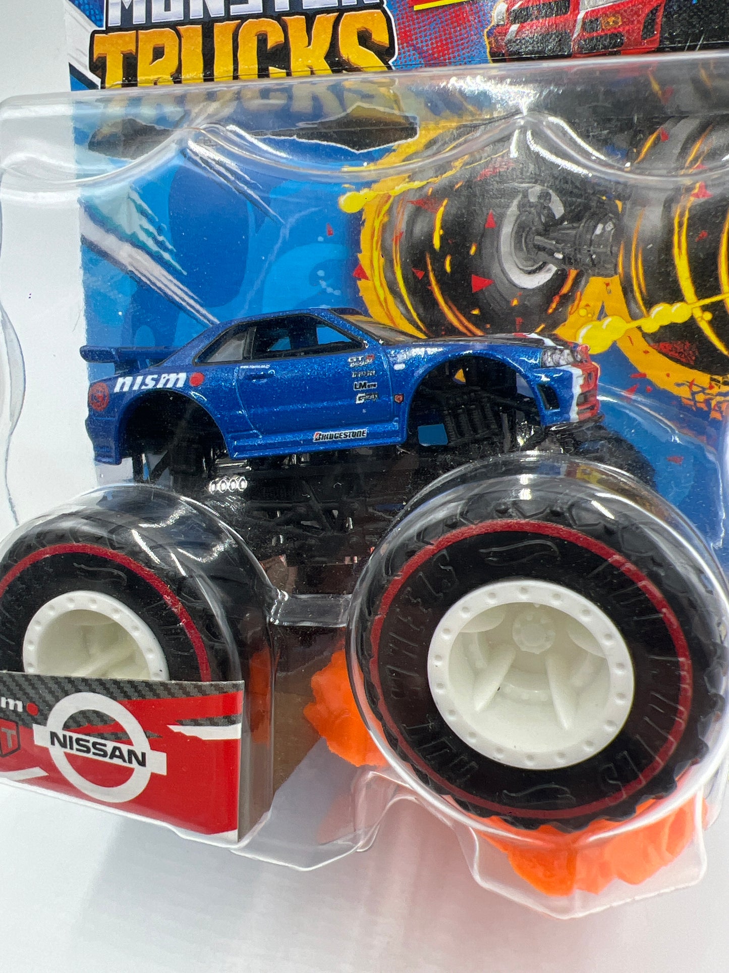 2023 Hot Wheels Monster Trucks Treasure Hunt Nissan Skyline GT-R R34 Nismo R-Tune Blue