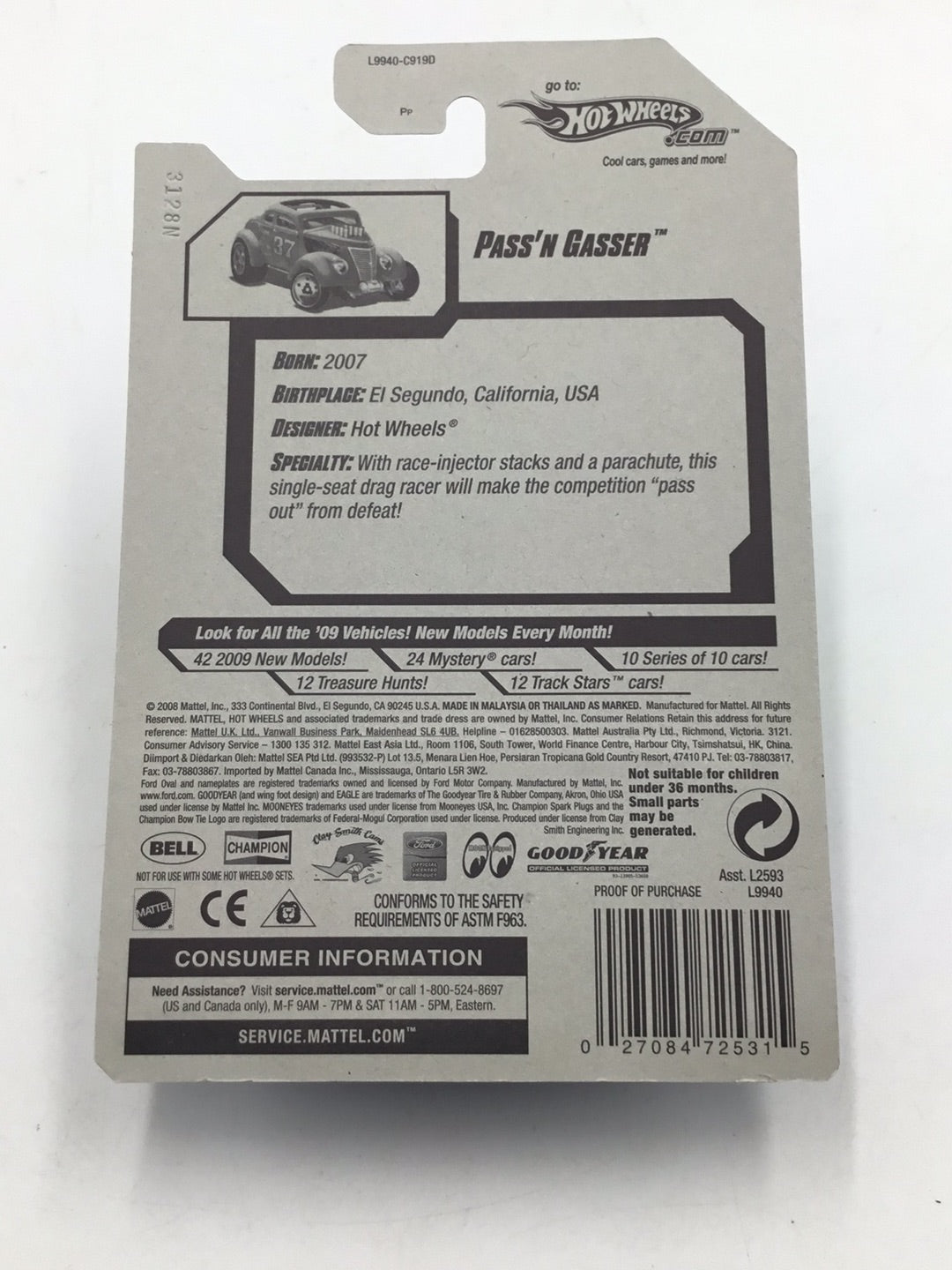 2008 Hot wheels #25 Pass n Gasser Q6