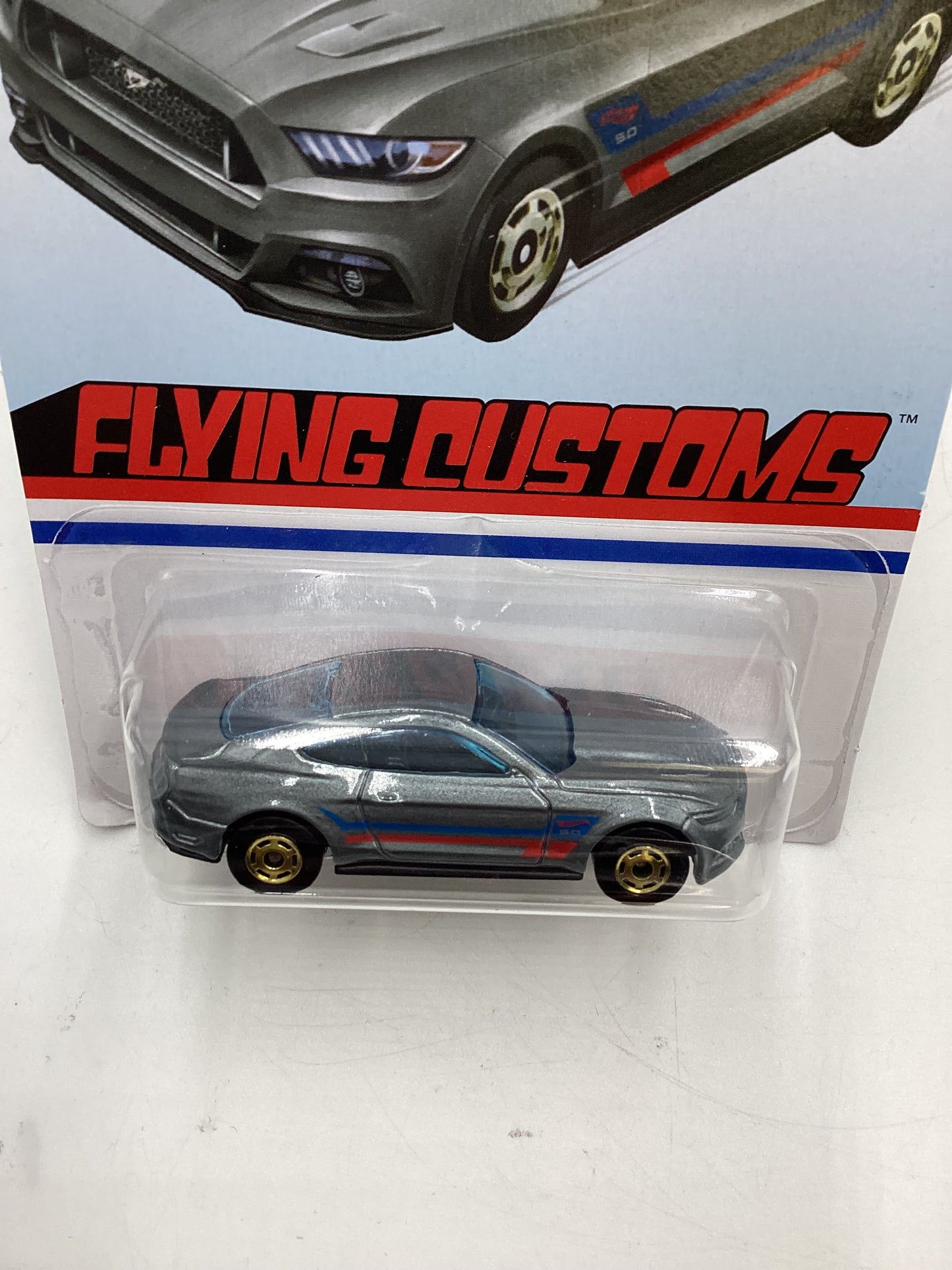 Hot Wheels Target Exclusive Flying Customs 2015 Ford Mustang GT Gray