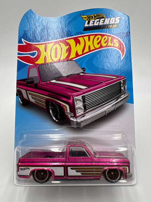 2021 Hot Wheels Legends Tour 83 Chevy Silverado Pink W/Protector